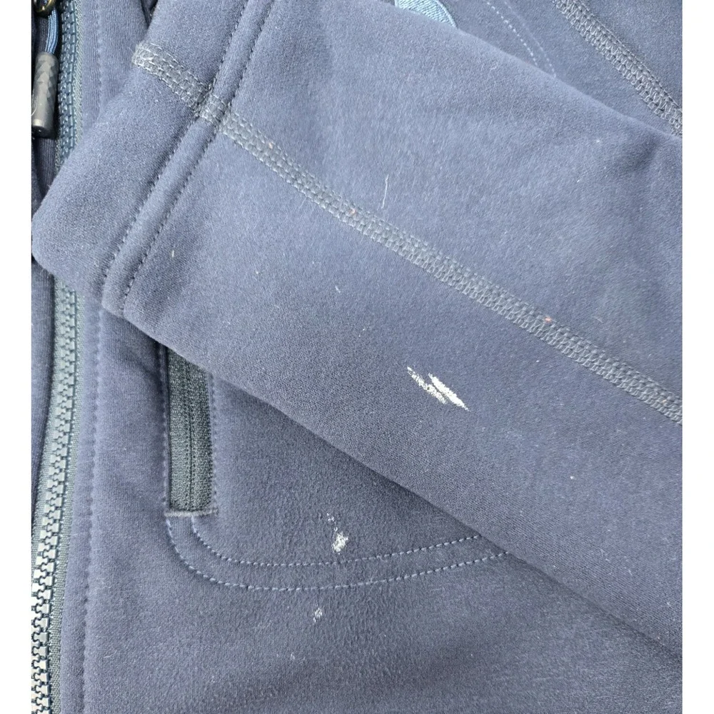 The North Face Jacket Mens M Timber Full‎ Zip TNF Fleeced Lined Blue Gorpcore